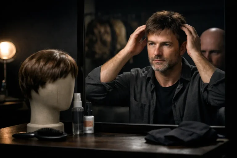 Perruque médicale homme