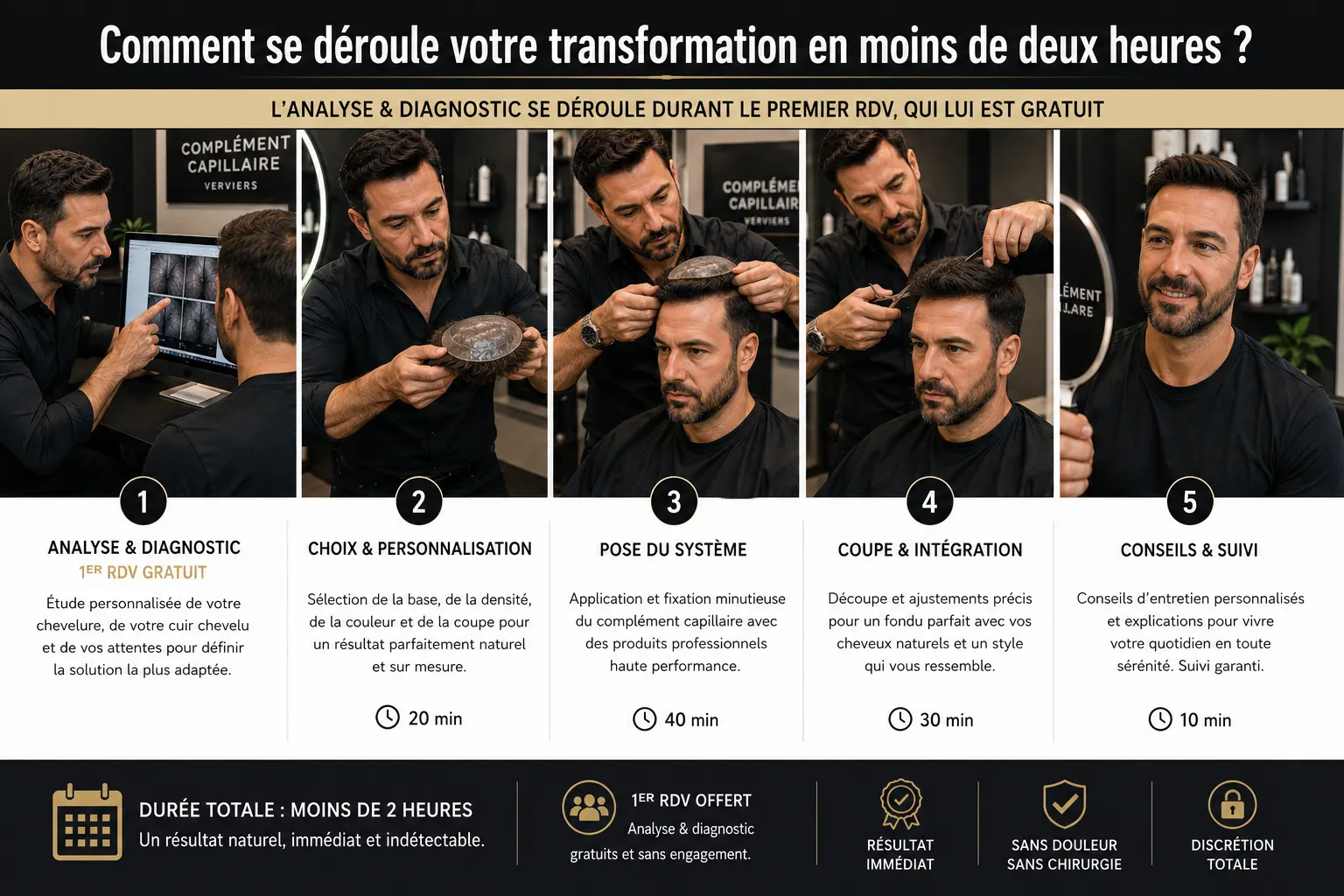 Comment se déroule votre transformation en moins de deux heures ?
